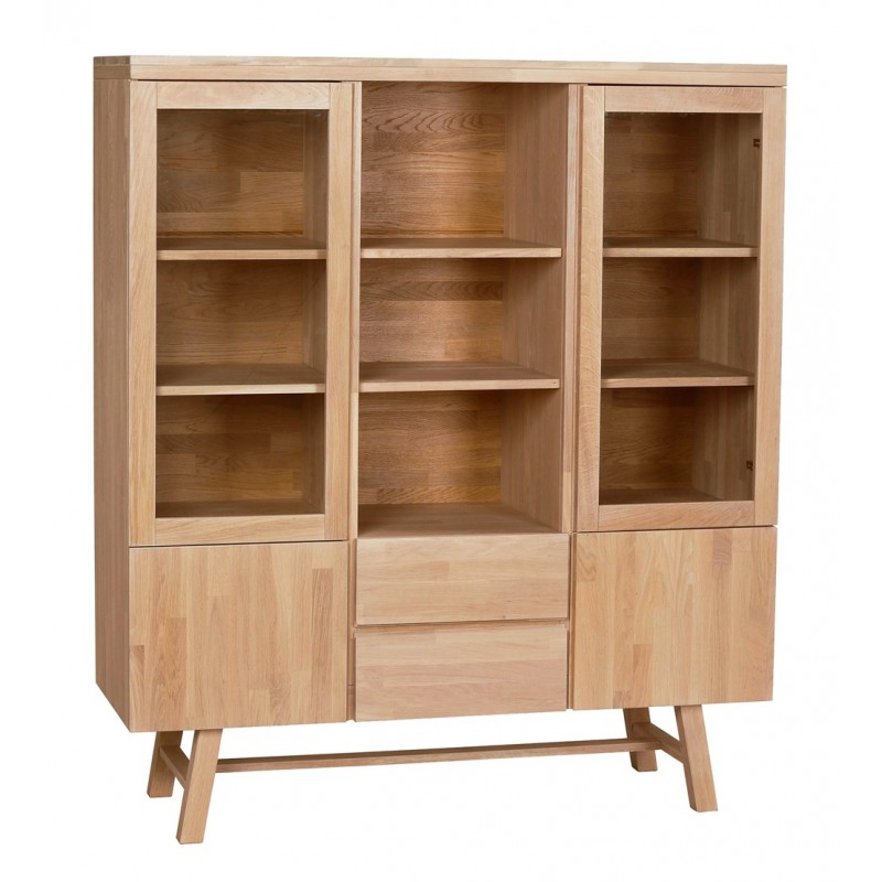 RO Brookl Display Cabinet Oak